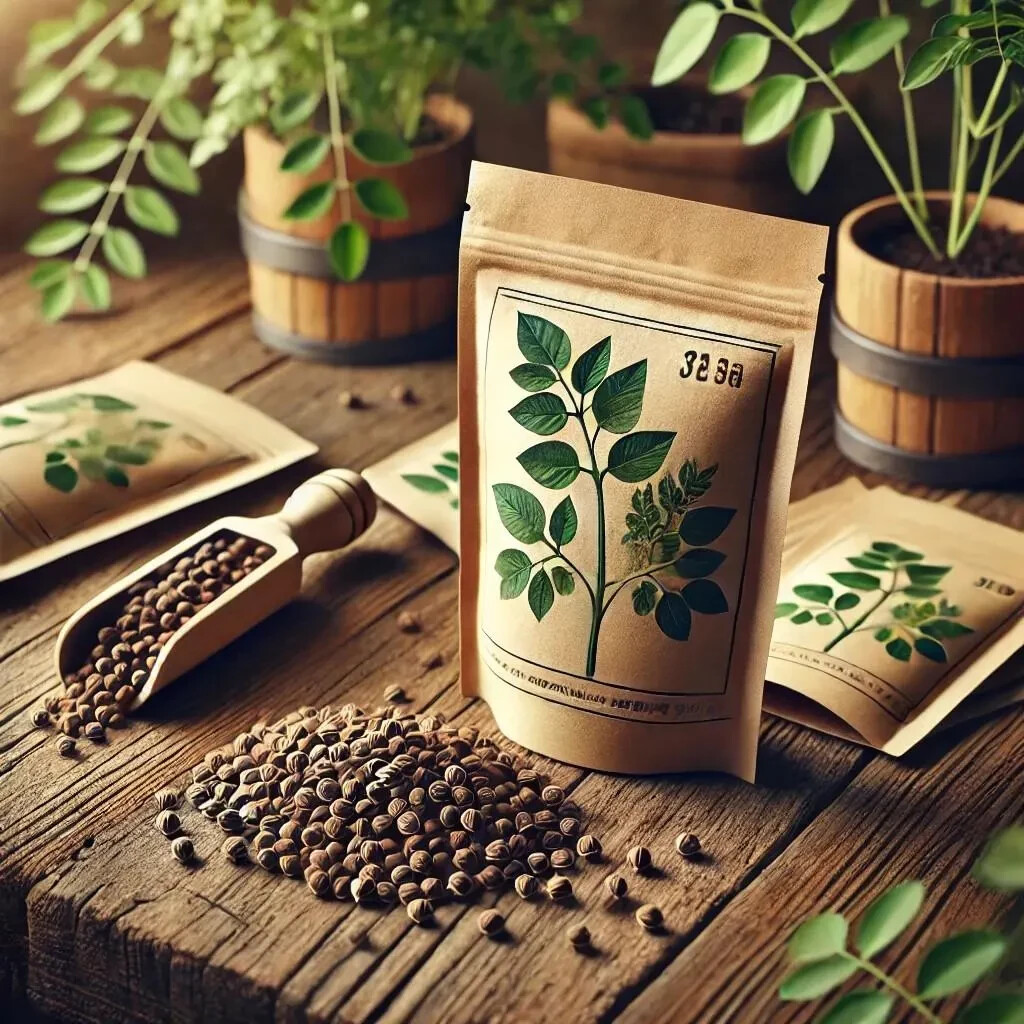 Organic Moringa Seeds – 10g Pack | Non-GMO Fast-Growing Superfood Tree