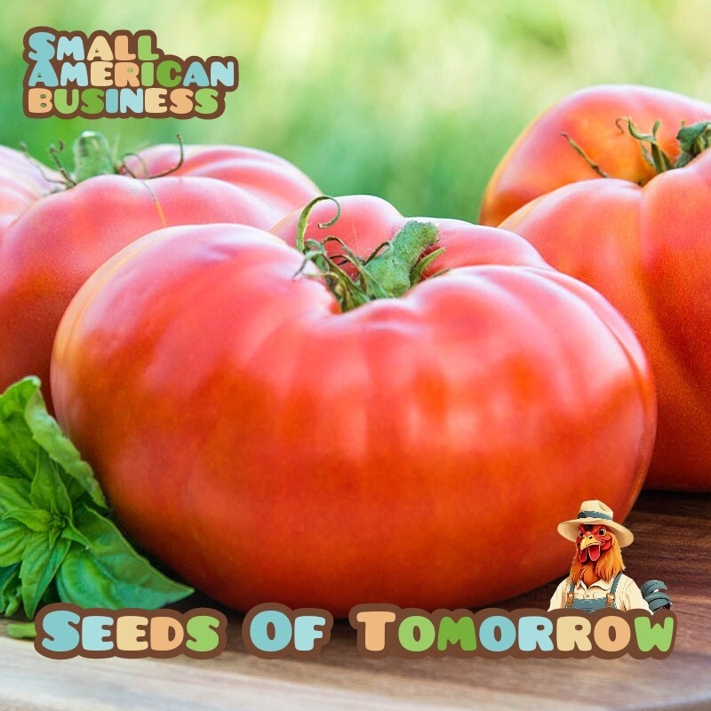 100 Brandywine Red Tomato Seeds- With Bonus! |Organic Non-GMO Heirloom