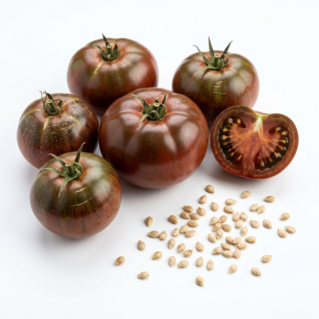 100 Black Krim Tomato Seeds for Planting Non-GMO Exotic Dark Heirloom Vegetable