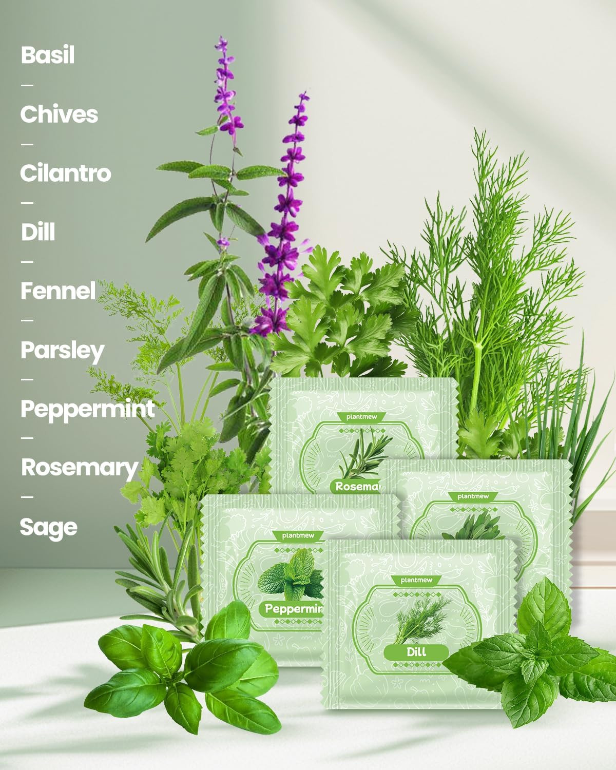 Gift for Women, Mom, Her – 9 Herb Indoor Window Garden Kit | Complete Herb Seeds