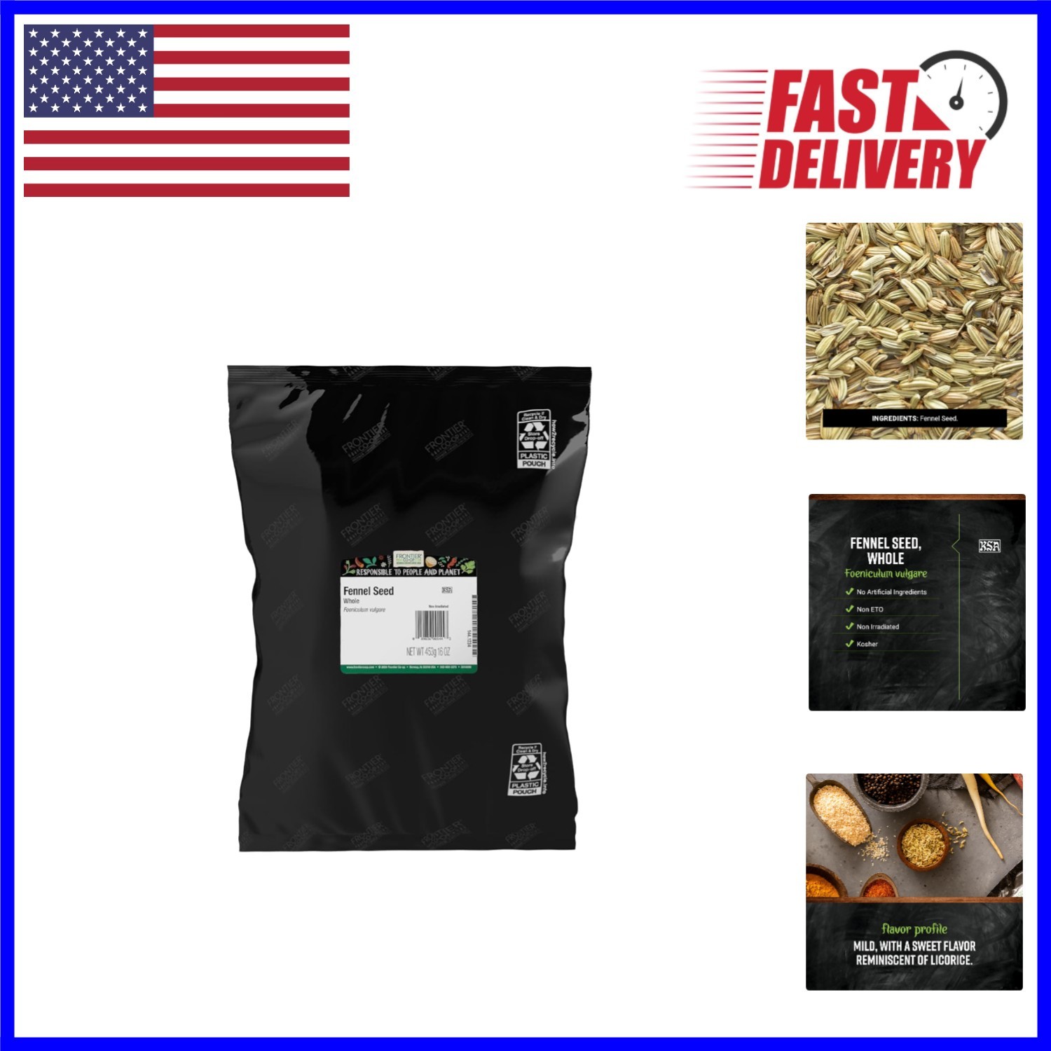 Aromatic Fennel Seeds, 16 Ounce Bulk – Enhance Your Recipes with Licorice Notes