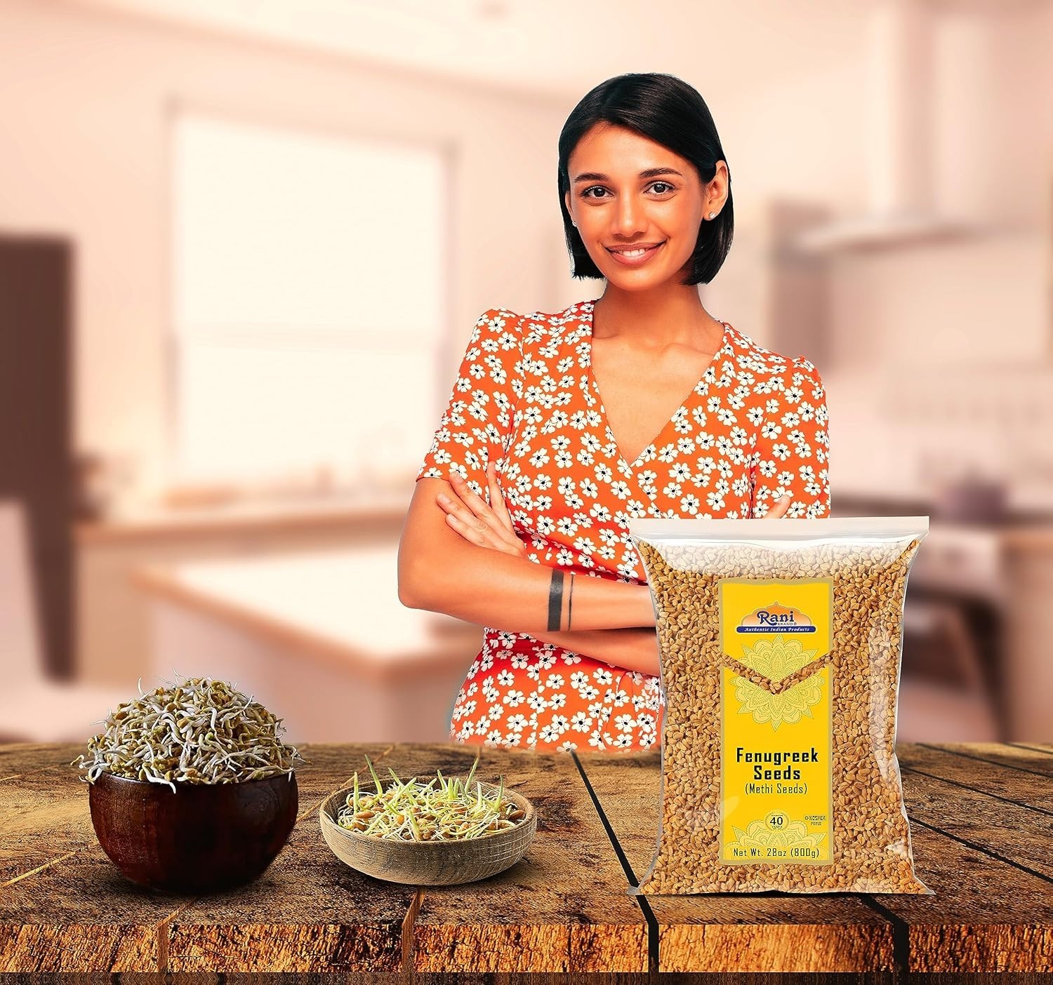 7oz Rani Methi Seeds – & Glutten-Free Whole Fenugreek for Healthy Cooking