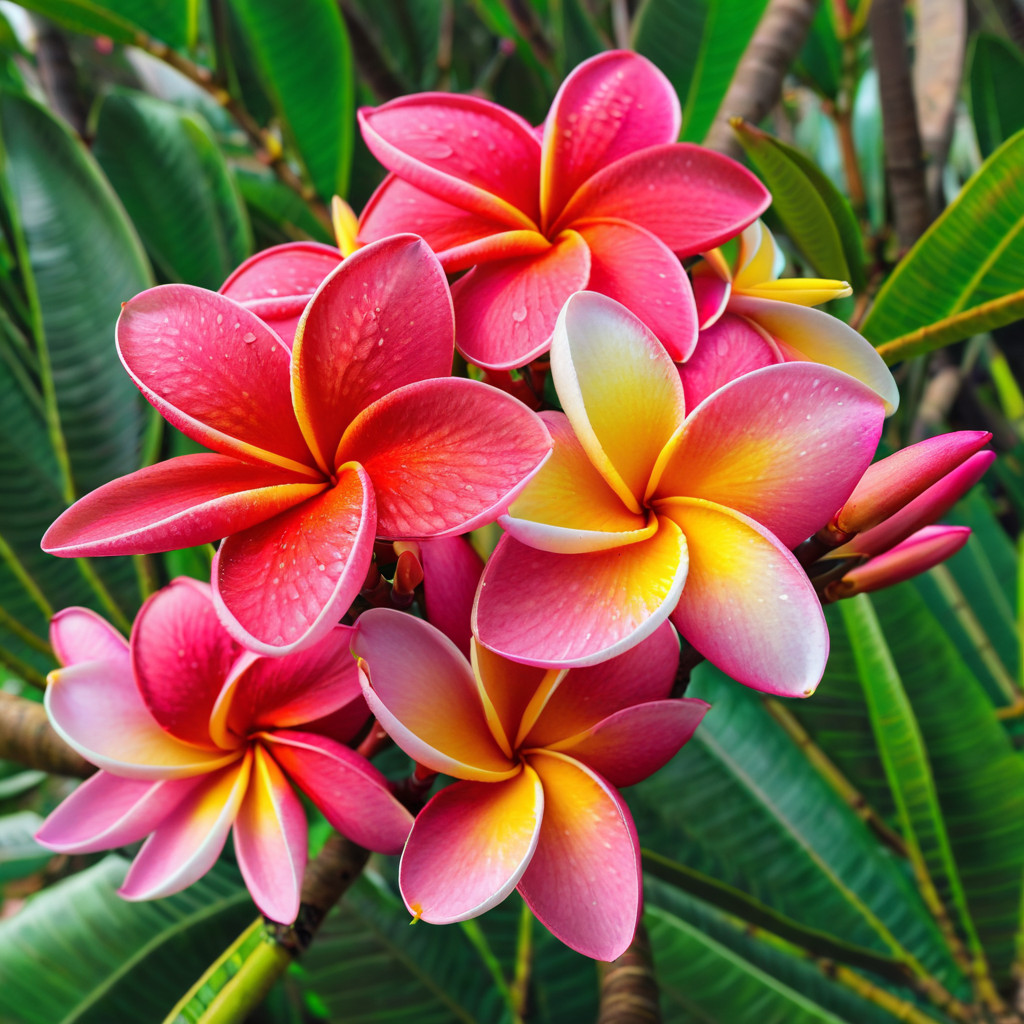 5 Orange Pink Plumeria Seeds Plants Flower Hawaiian Flowers Perennial Seed