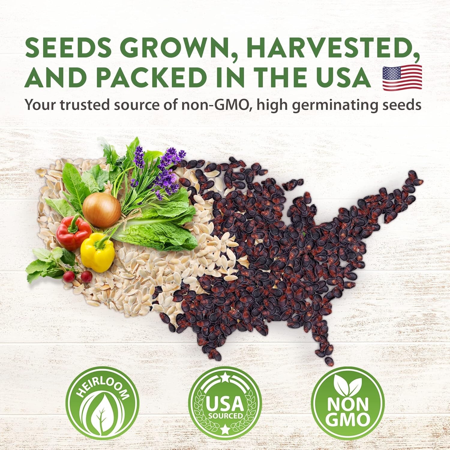 32,000+ Heirloom Seeds for Planting Vegetables and Herbs Bundle: 70 Unique Va…