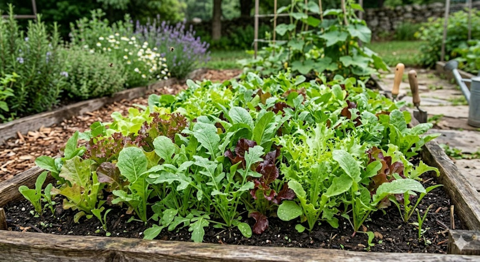 250 Non GMO Italian Mesclun Mix Heirloom Lettuce Seeds! All Natural! Misticanza
