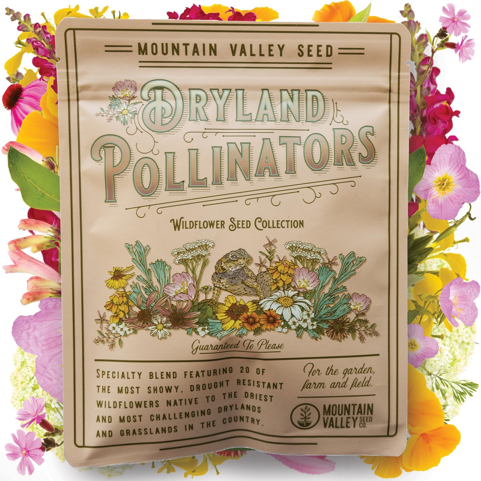 DroughtTolerant Wildflower Seed Mix, 80,000+ Seeds for LowWater Gardens