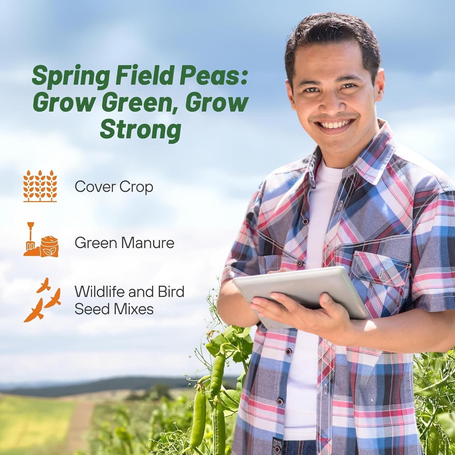 1 LB Field peas for cover crops and food plots