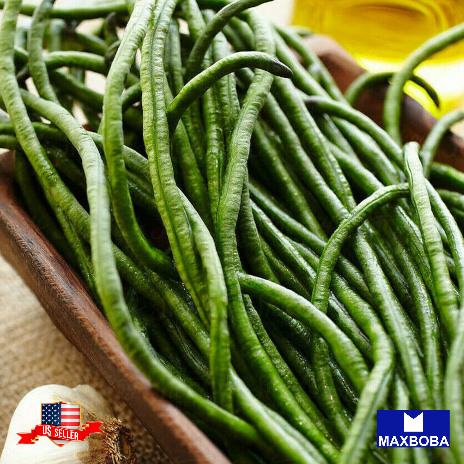 Yard Long Bean Seeds Dark Green Non-GMO Heirloom