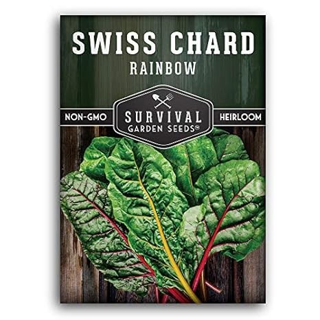 Rainbow Swiss Chard Seeds ? Heirloom Colorful Leafy Greens for All Seasons