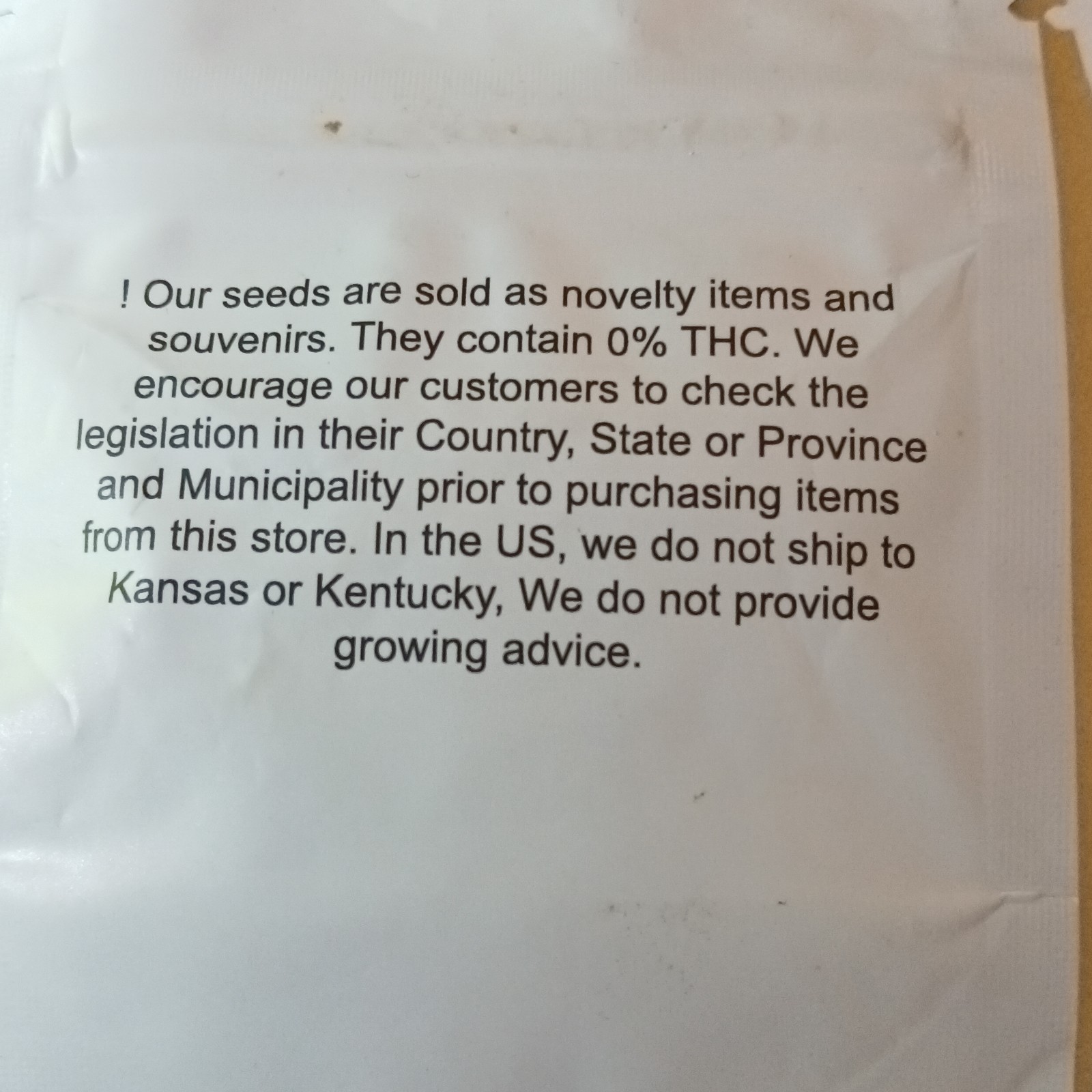 The Chronic pot novelty collector magical bean Bud Sprout seeds