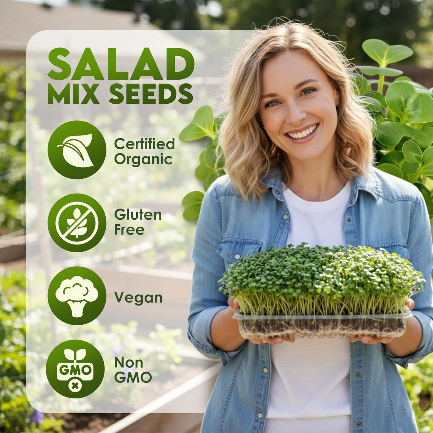Nature Jim’s Salad Mix – Fresh Broccoli & Alfalfa Sprouts