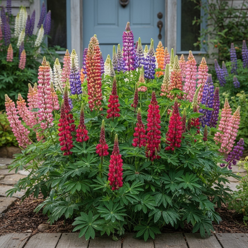 50 Lupine Seeds Mixed Colors Tall Perennial Spikes for Cottage Gardens