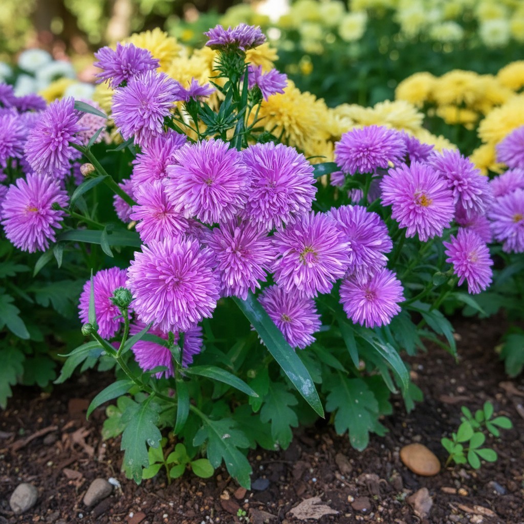 1000 Aster Flower Seeds – Purple Blooms for Beds and Borders