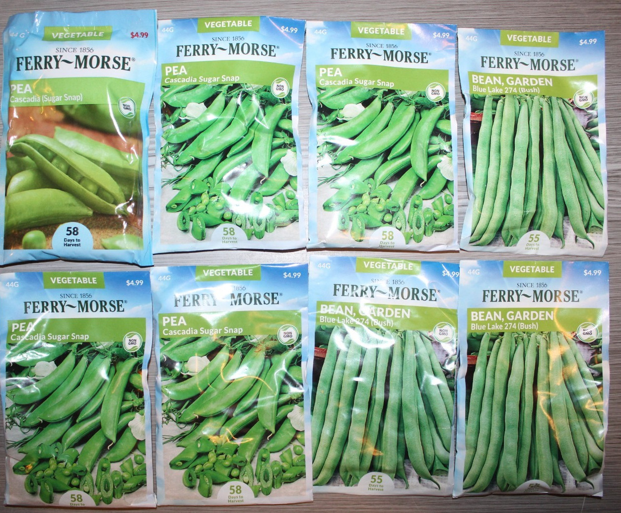 28 JUMBO packs garden seeds bean seeds pea seeds 12/23 retail $140+ heavy