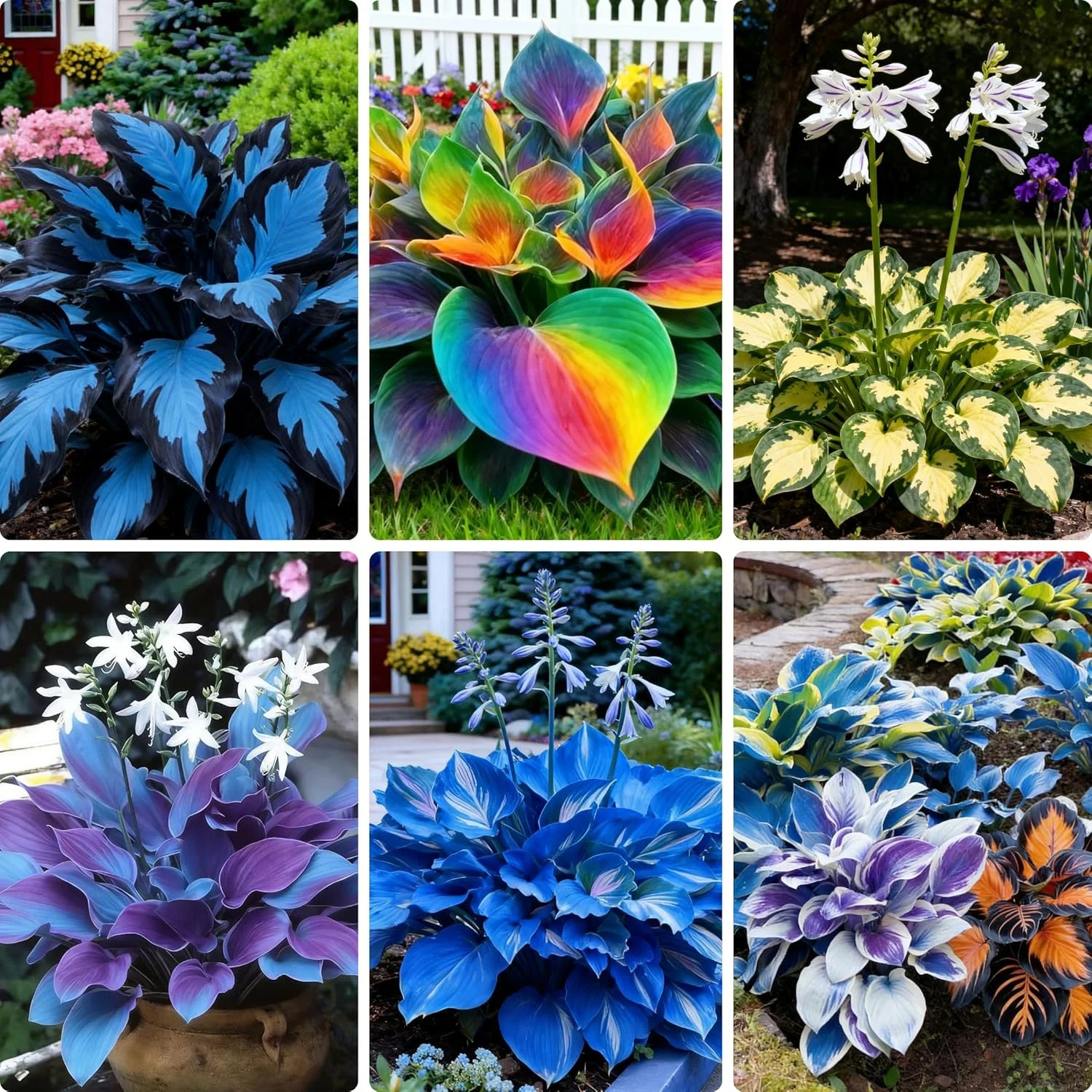 300+ Hosta Seeds for Planting, Mixed Color Exotic Perennial Hosta Seed, Attract