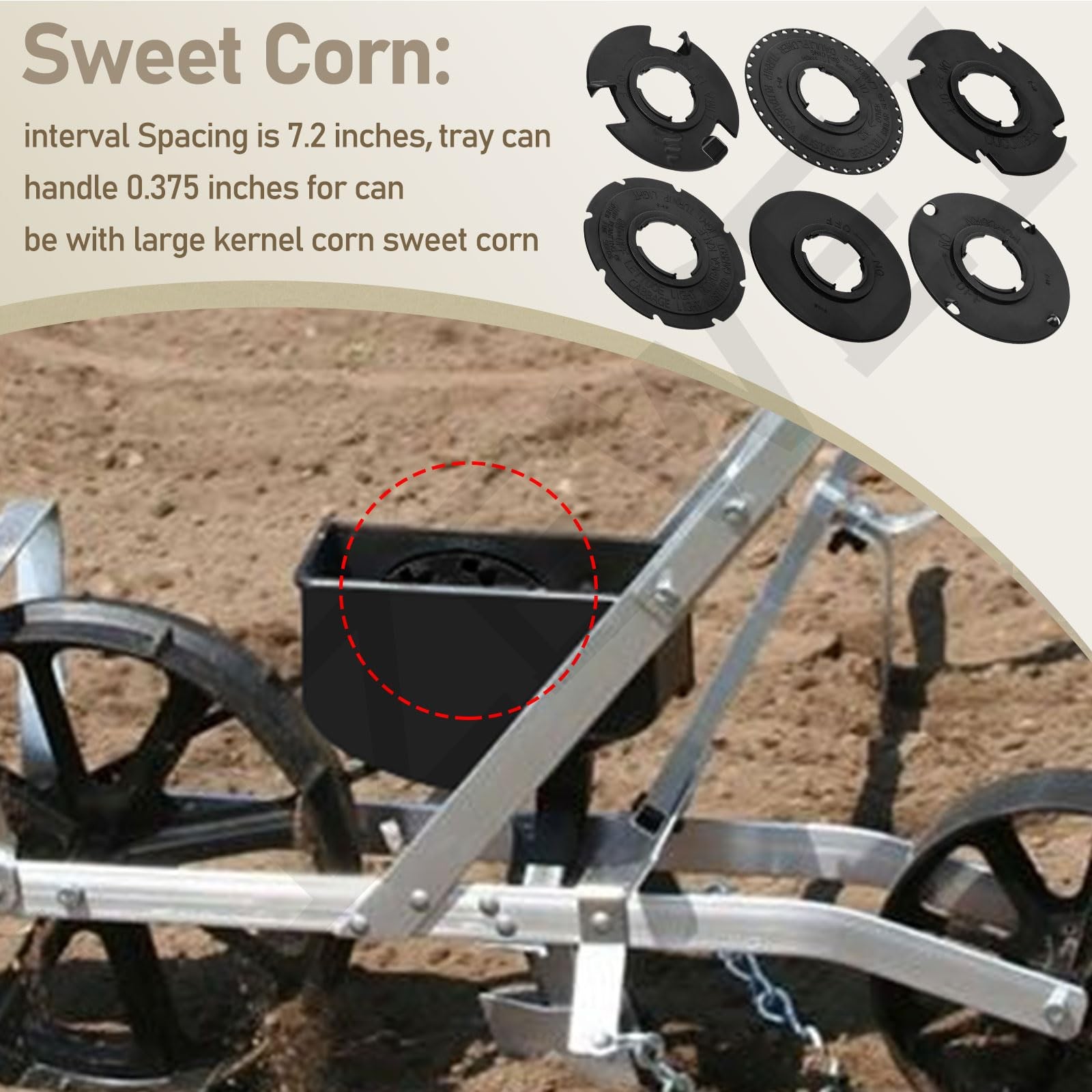 60009 60010 Optional Seed Plate 12 Set for EarthWay 10001 1001-B Garden Seede…