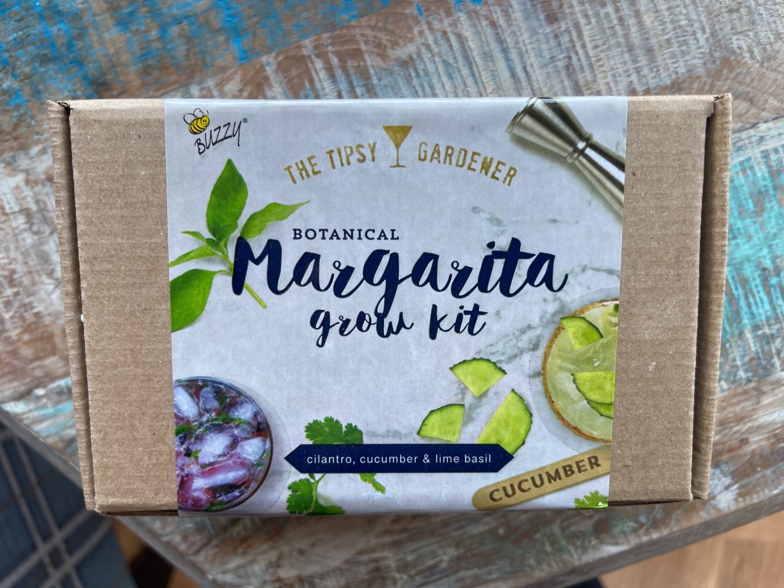Botanical Margarita Cocktail Grow Kit Cucumber Cilantro Flavor The Tipsy Garden
