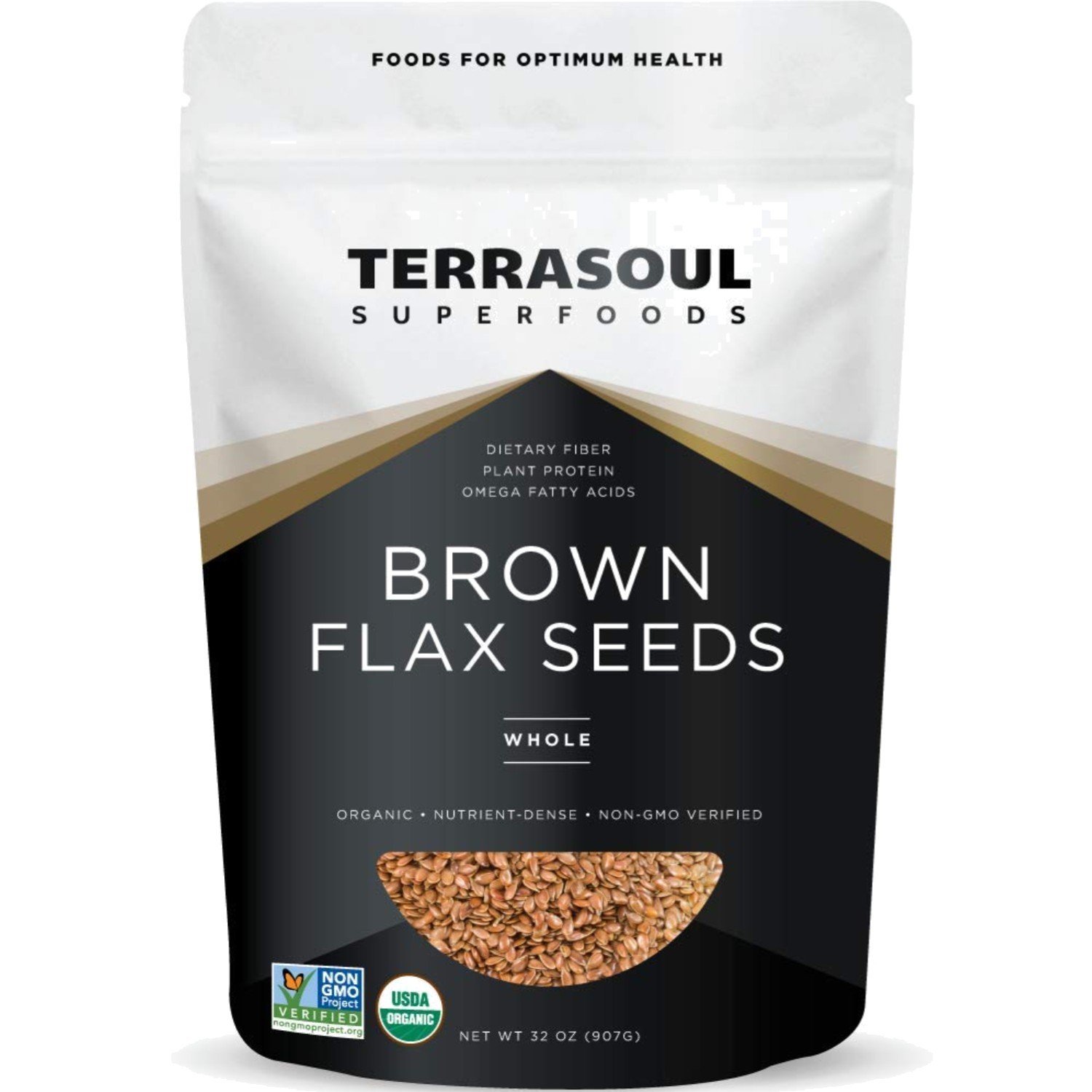 Organic Flax Seeds 2 Pound Non-GMO Gluten Free