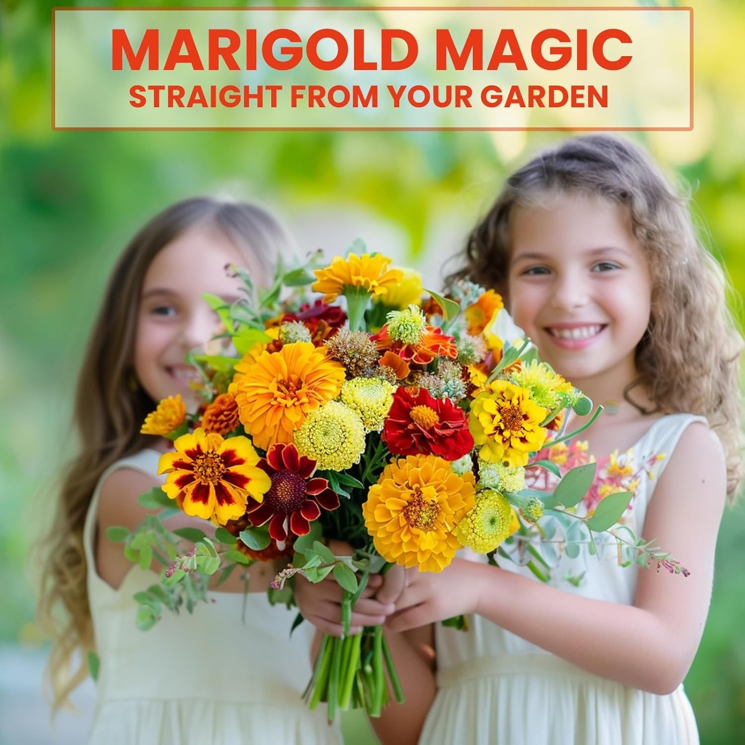 Vibrant Marigold Seeds for Outdoor Planting – 18” Tall Blooms in 5600 Count