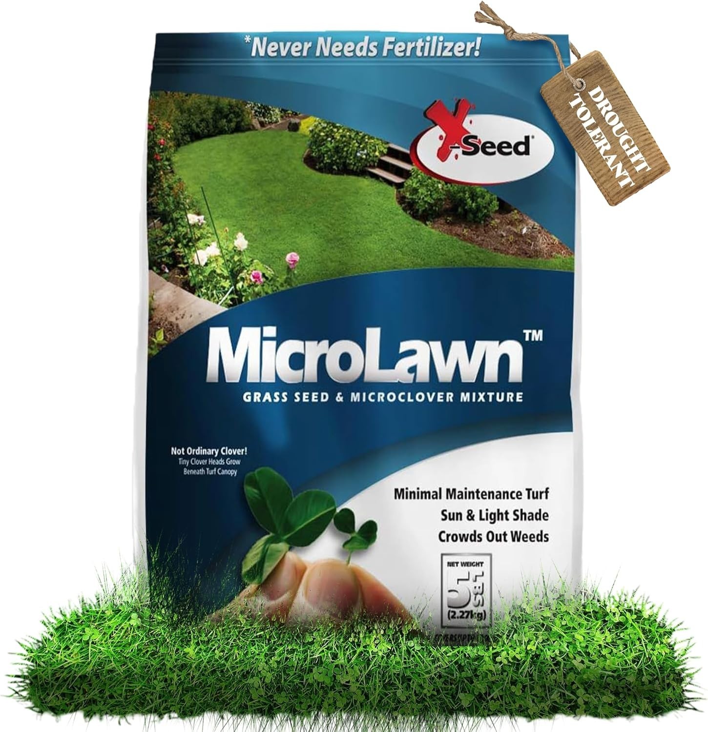 Instant Germination Microlawn Grass & Microclover – Ideal for Quick Coverage