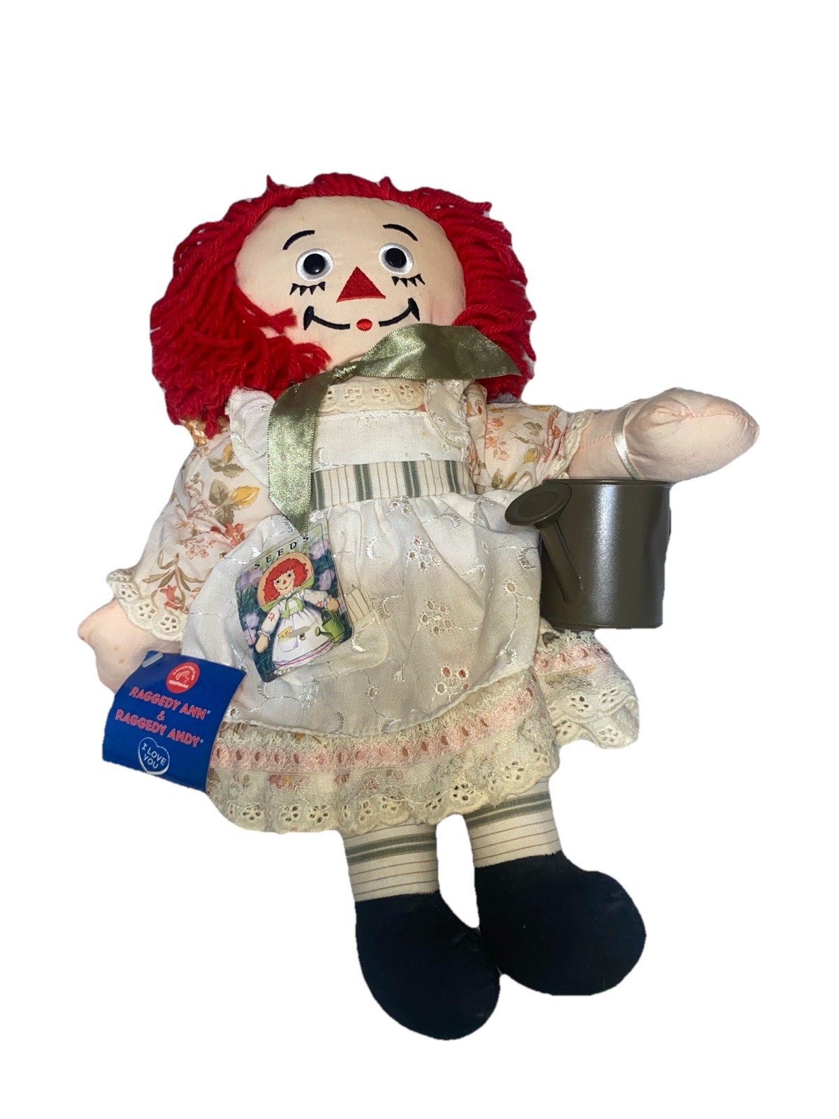 Vtg Hasbro Rageddy Ann “Seeds” +Watering Can Brand New Also Has A Straw Hat