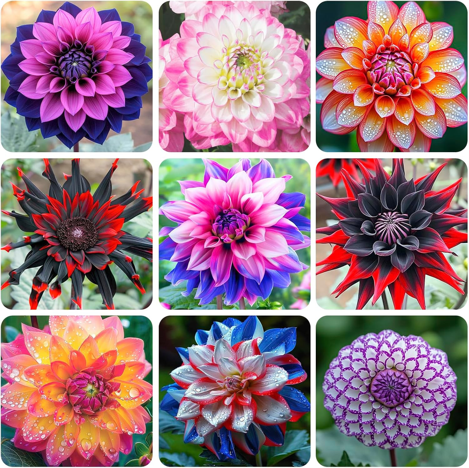 320+ Annual Mix Dahlia Seeds to Plant – Rare Non-Gmo Dahlia Seeds, Beautiful Out