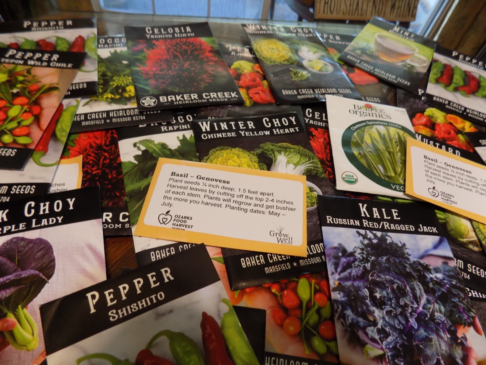 Lot Of 105 Organic Heirloom Vegetable Seed Packets 2025 Garden Baker SURVIVAL