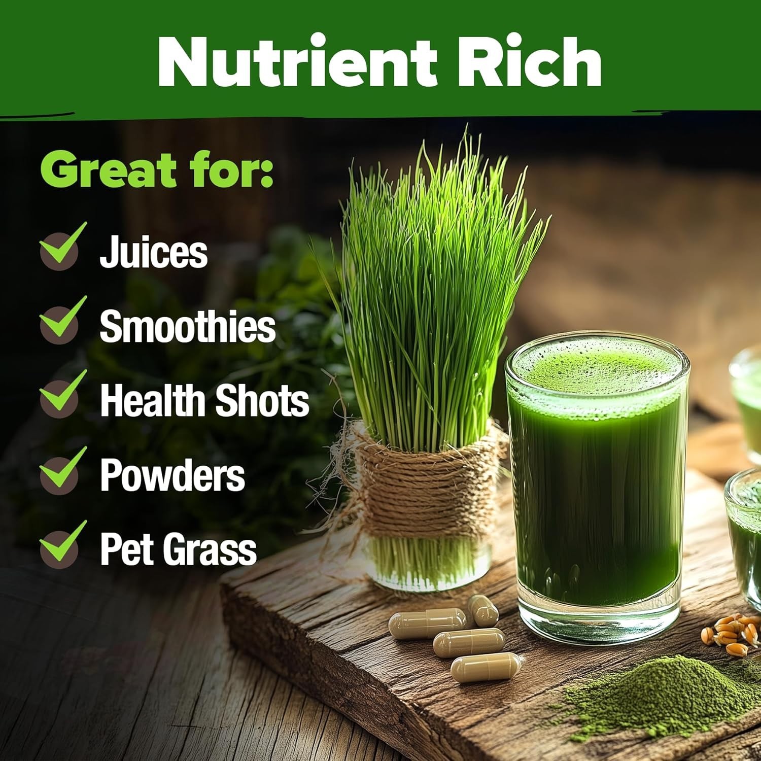 Bulk Hard Red Winter Wheatgrass Seeds – Unmatched Nutritional Superfood For Home