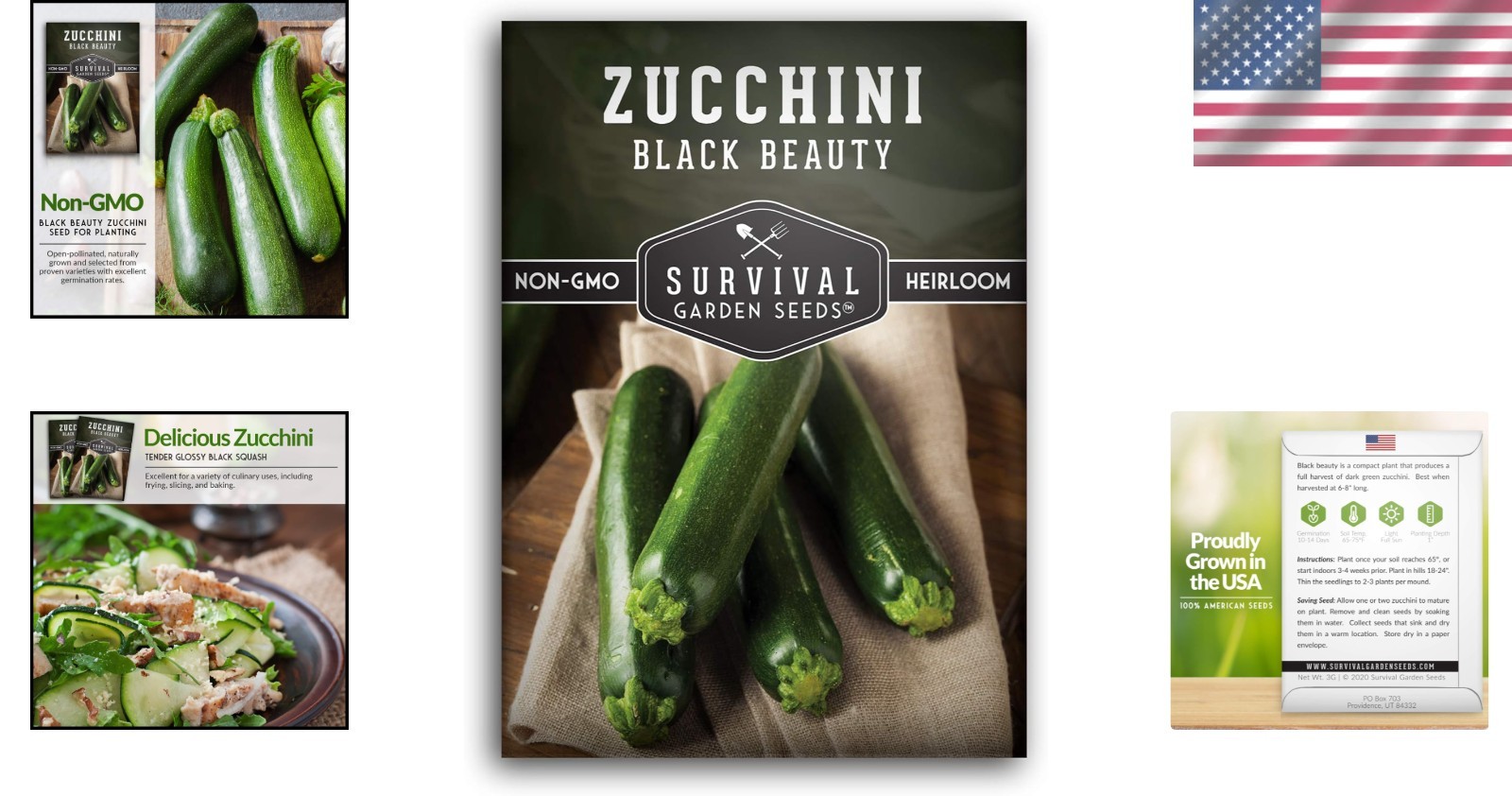 Grow Nutrient-Rich Black Beauty Zucchini – Non-GMO Seeds for Every Gardener