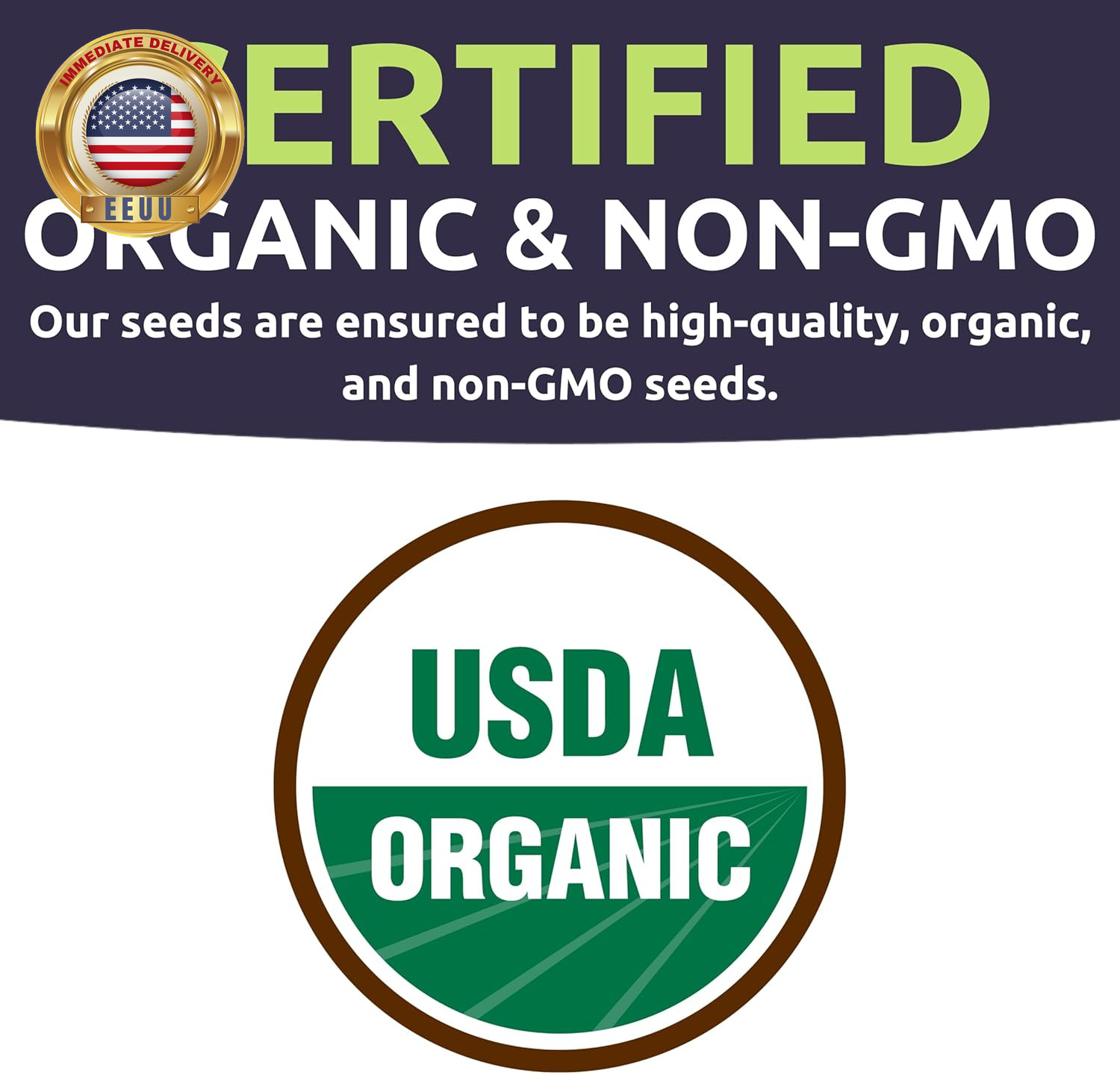 Organic Seeds Essential Variety Pack – 10 Individual Packs – 2026 Season – Summe