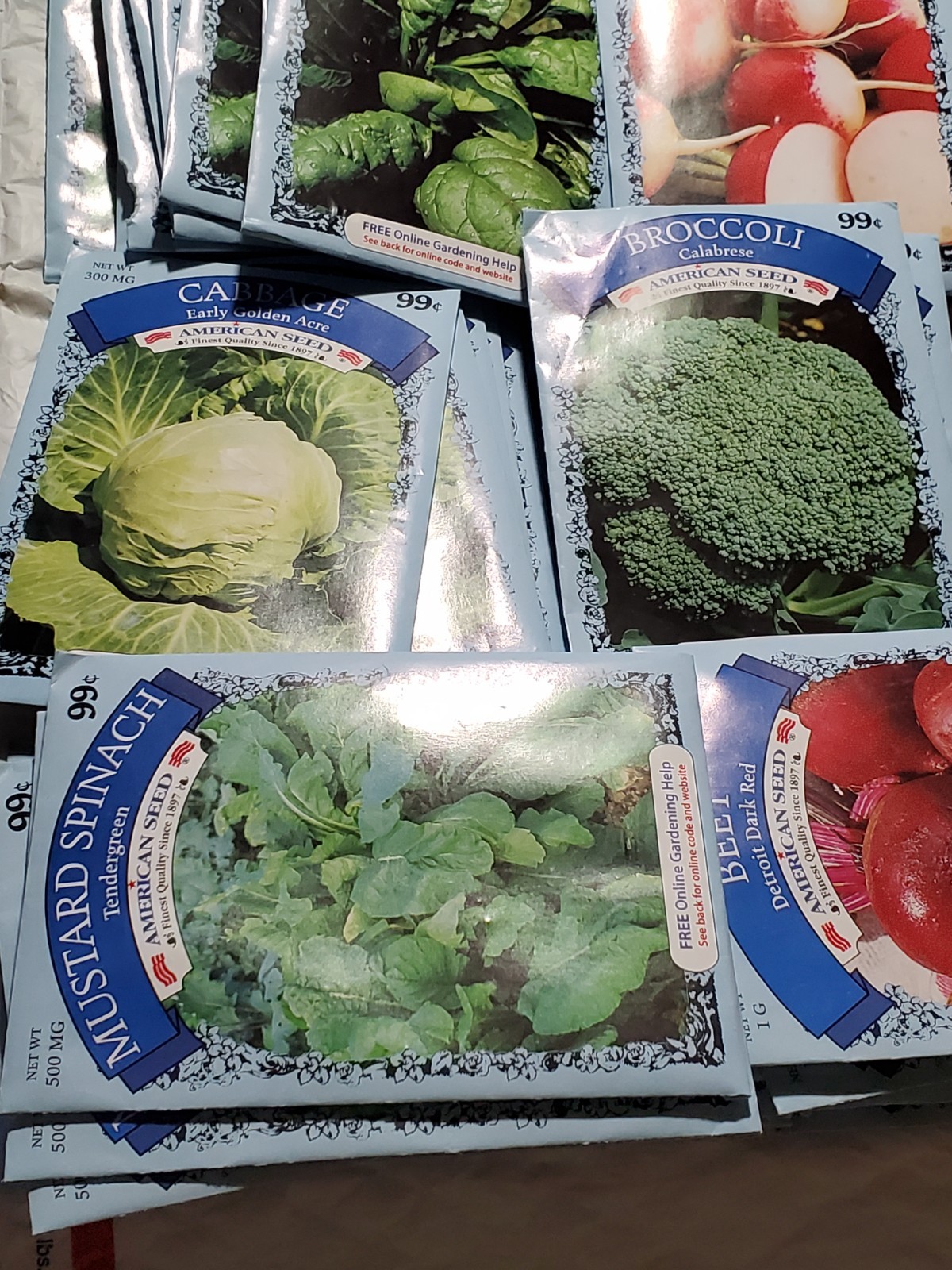 54 Lot Rare Mixed Variety Packs Garden Plants Seeds Vegetables And Spices Roots