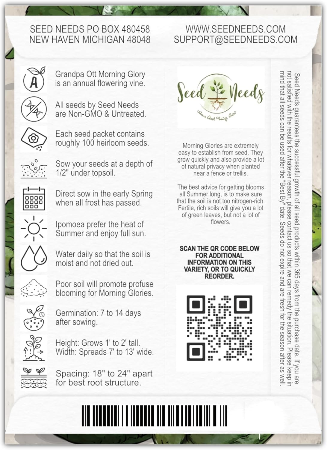 Easy-to-Grow Grandpa Ott Morning Glory Seeds – Indigo Blooms for Privacy Fences