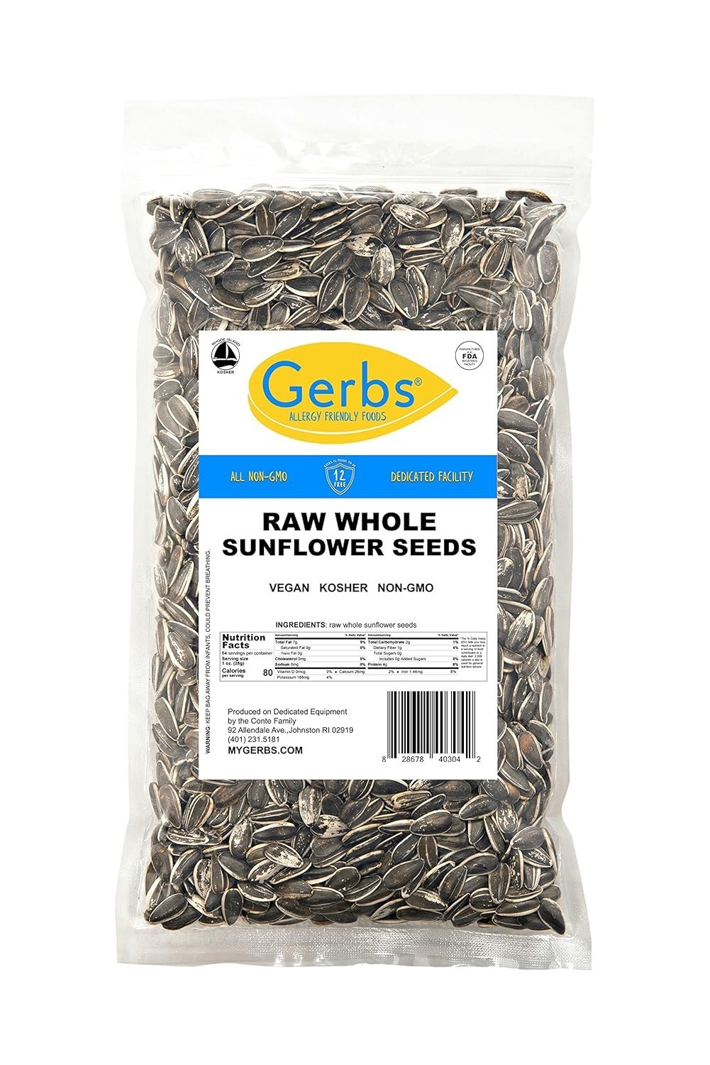 Healthy Sunflower Seeds (4 lbs) – In-Shell Snack, No Additives, Allergen-Free