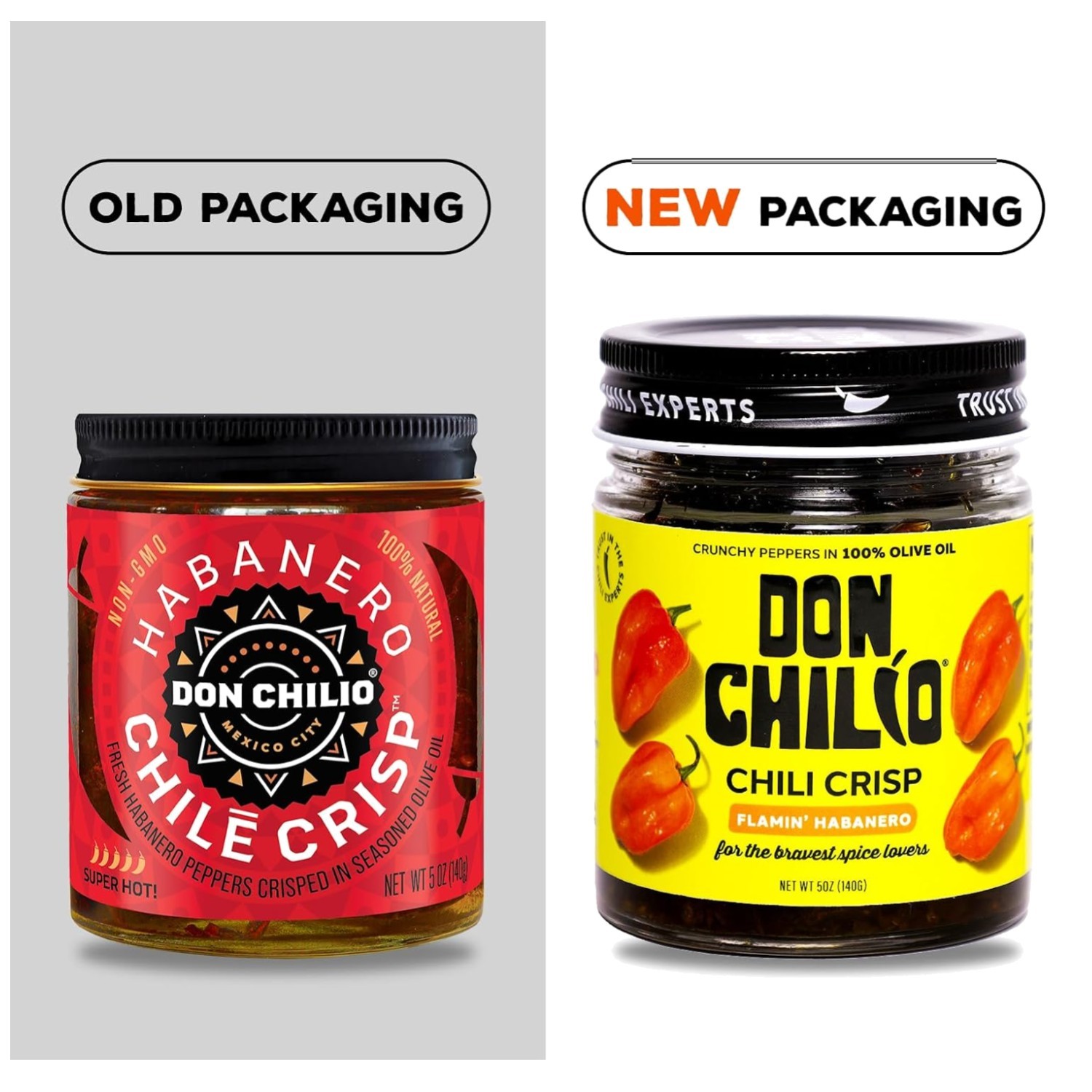 Hot Habanero Chili Crisp, 5 oz, 3 Pack – & Gluten Free