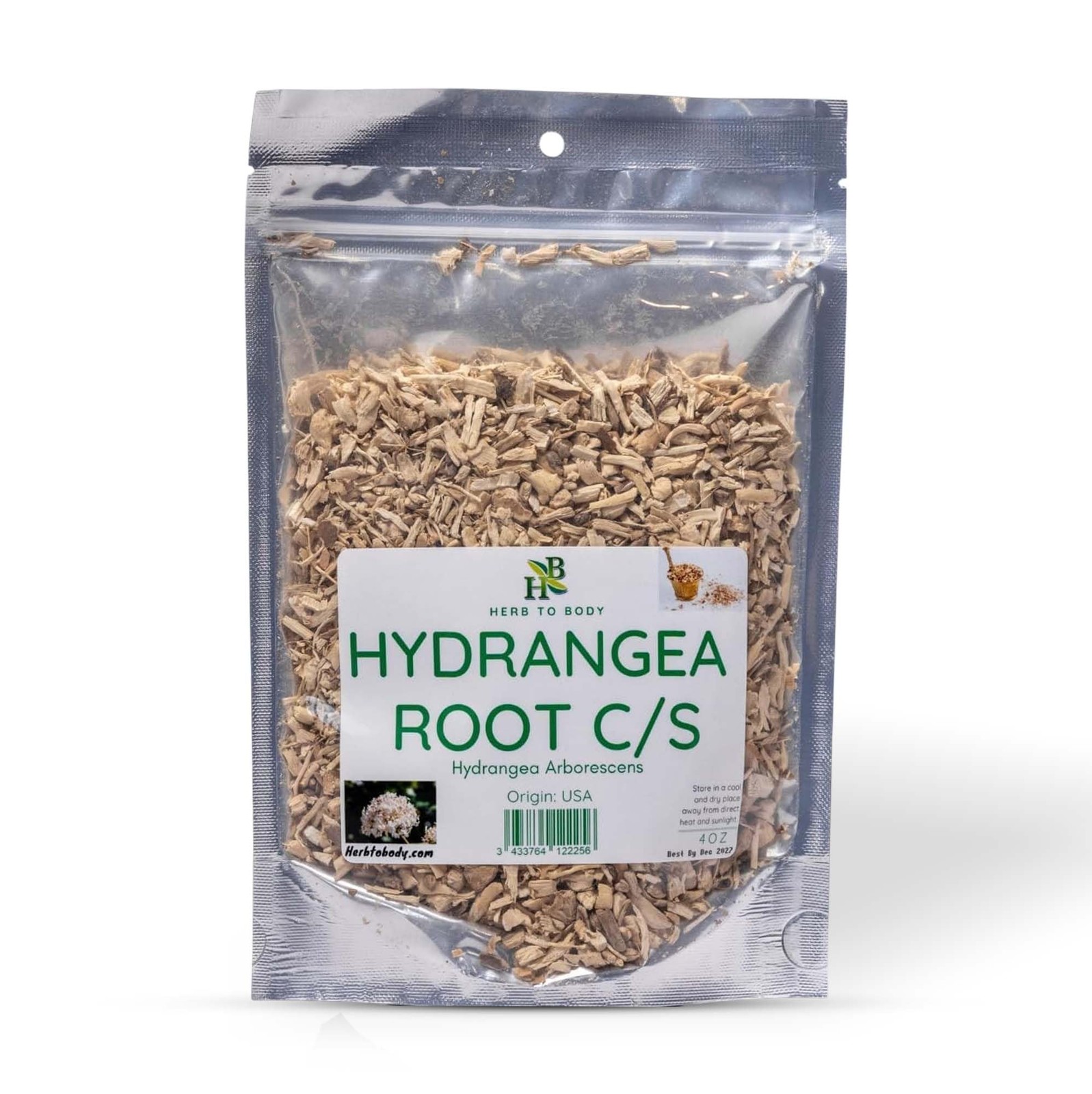 Wildcrafted Hydrangea Root Cut & Sifted 4 oz for Herbal Tea & Wellness
