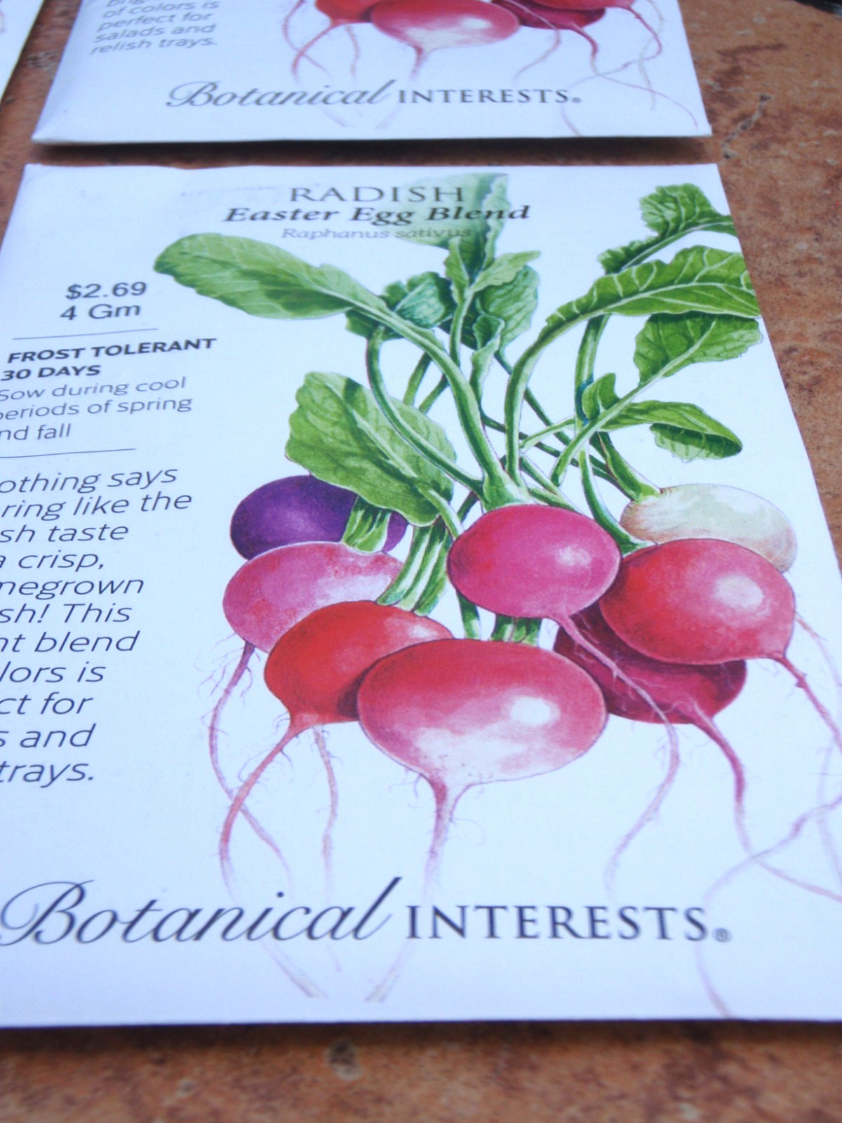 (6 PACK)-BRAND NEW BOTANTICAL INTERESTS EASTER EGG BLEND RADISH-PACKED FOR 2026