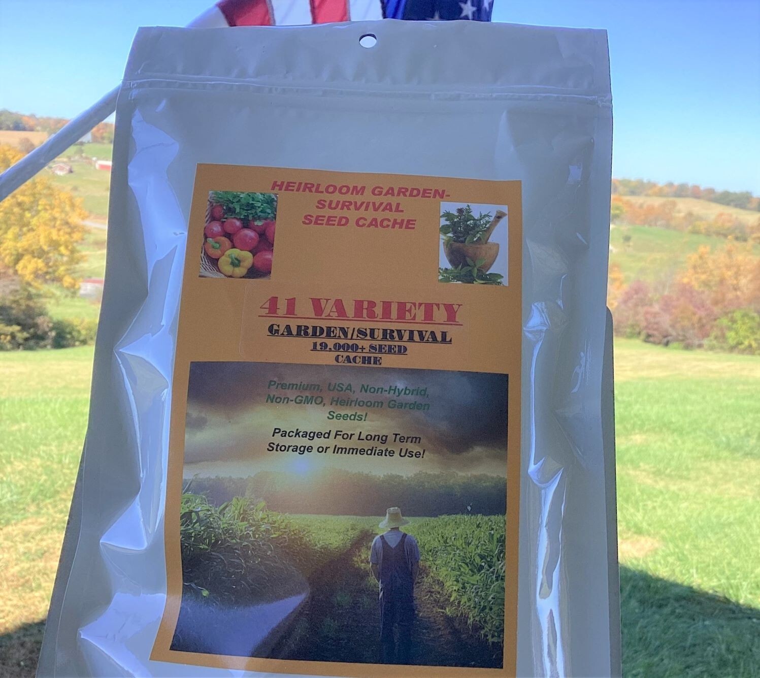 Doomsdayers Emergency Survival Preppers Seed Cache 41 Varieties, 19,000 + Seeds