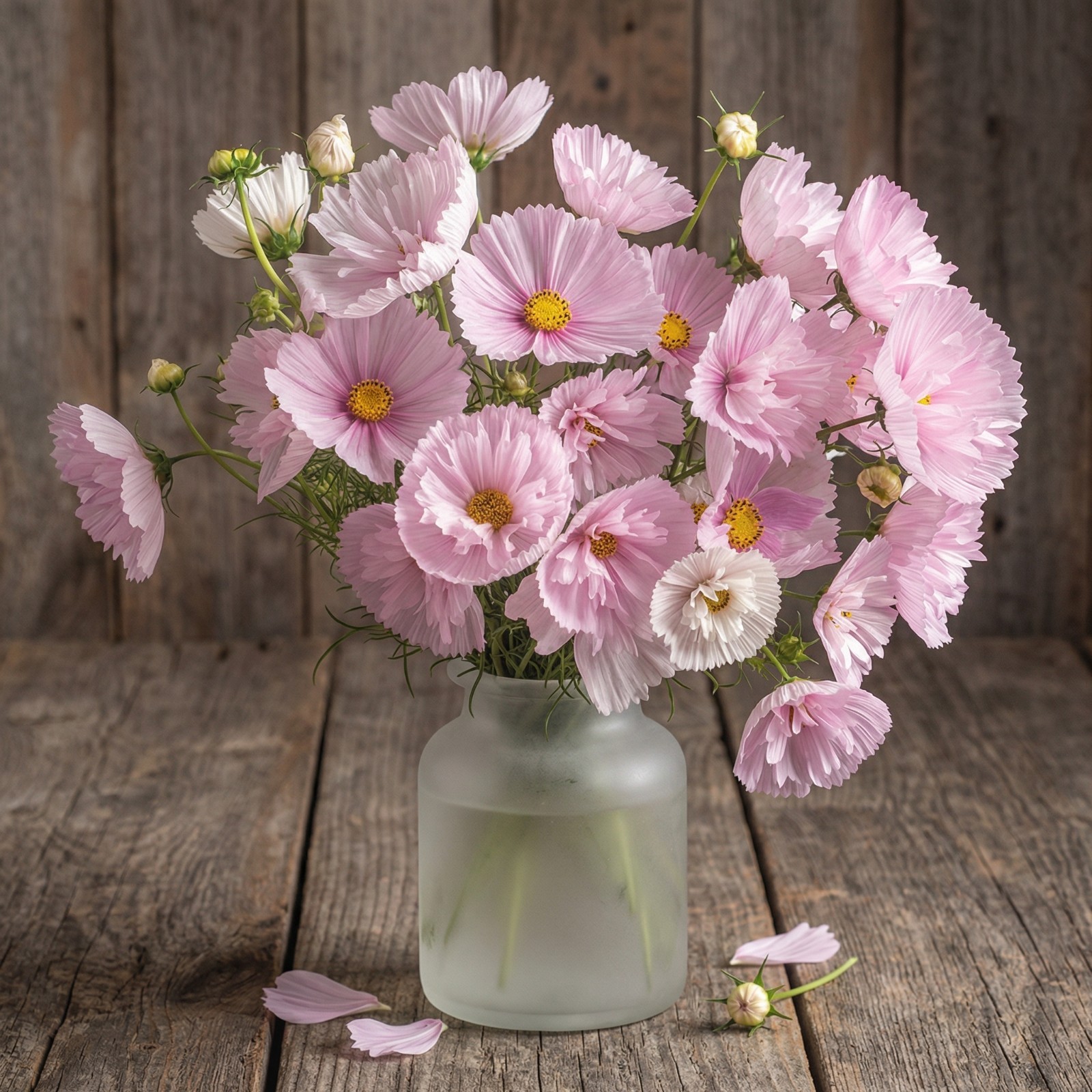 Cosmos CUPCAKES BLUSH Cut Flower Garden Elegant Wedding Blooms Heirloom 25 Seeds