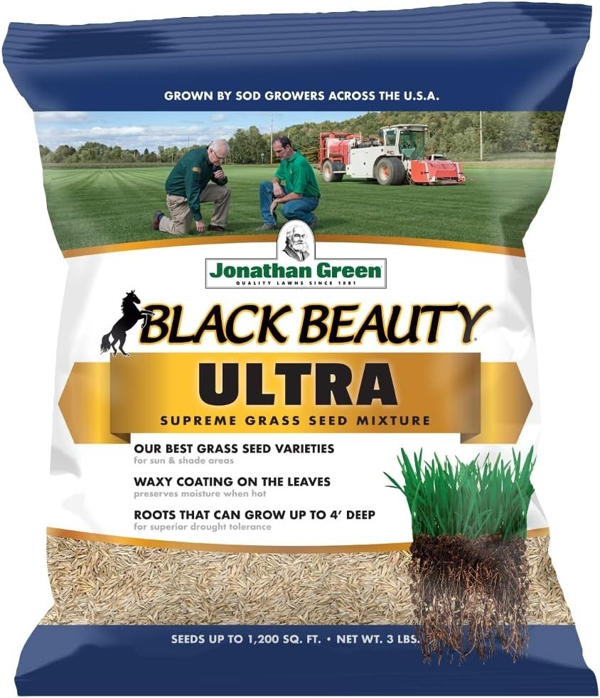 Ultra Grass Seed 3 lb – Moisture-Retaining Lawn Solution for Quick Growth