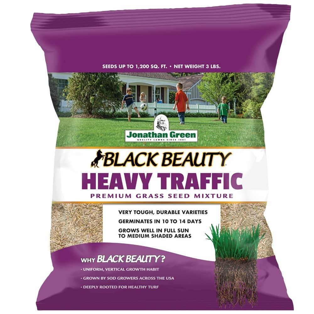 Heavy Traffic Cool Season Grass Seed – Black Beauty Lawn Seed (3 lb)