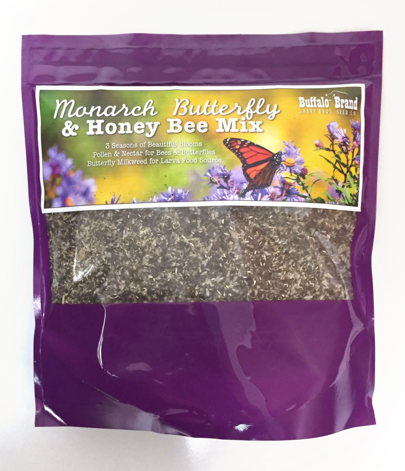 Monarch Butterfly & Honey Bee Pollinator Flower Mix By Sharp Bros. Seed Company
