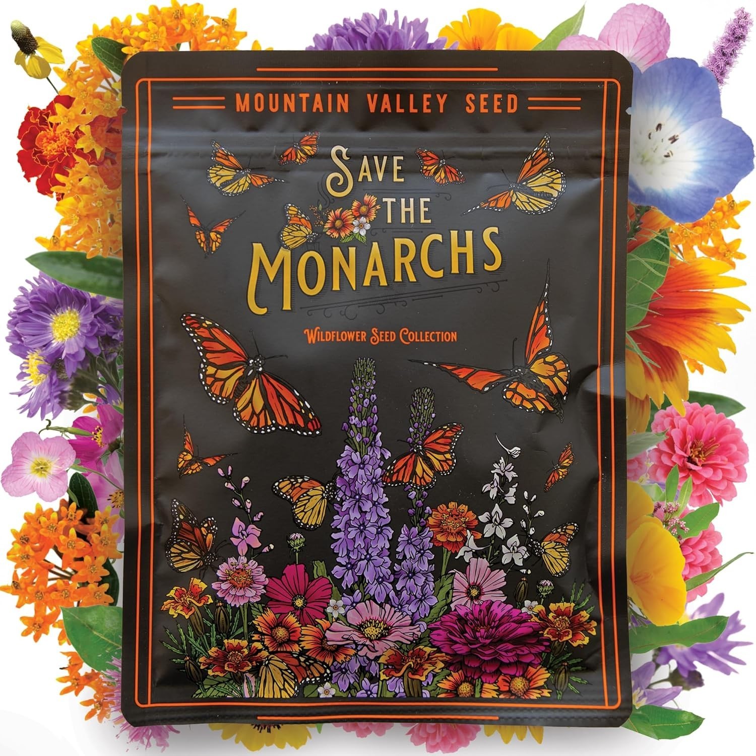100,000+ Heirloom Wildflower Seeds – Save The Monarchs for Vibrant Gardens