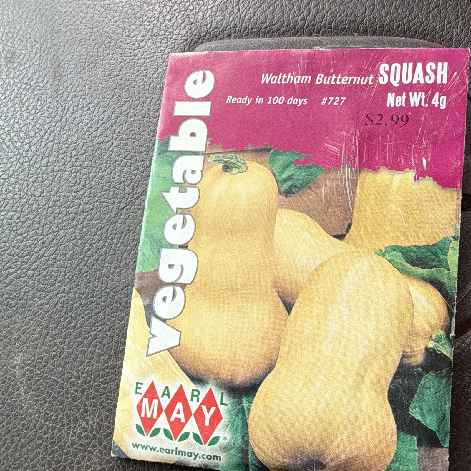 Earl May Waltham Butternut Squash Vegetable Seeds #727 100 Days Full Sun