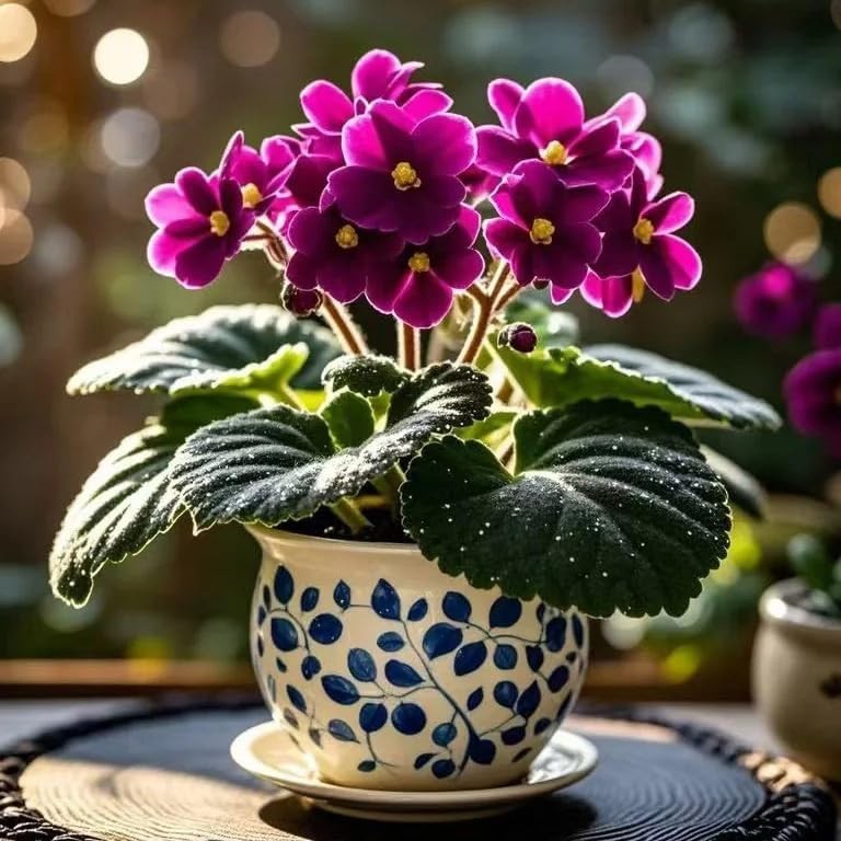 50 Saintpaulia Flower Seeds for Planting, Mixed Color Rare African Violet Seed,