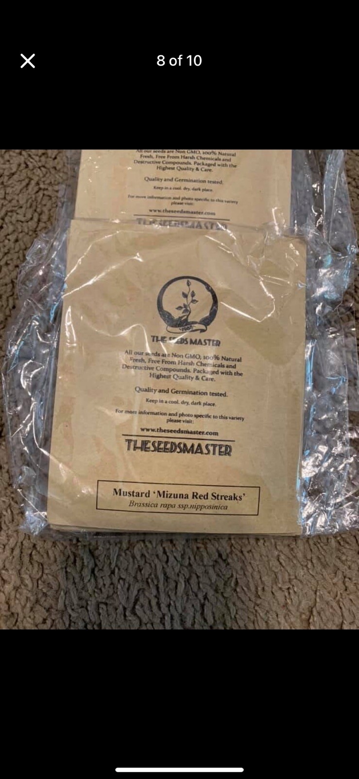 The Seedsmaster Non GMO 100% Natural 6 Types Of Seeds 90 Total Packs