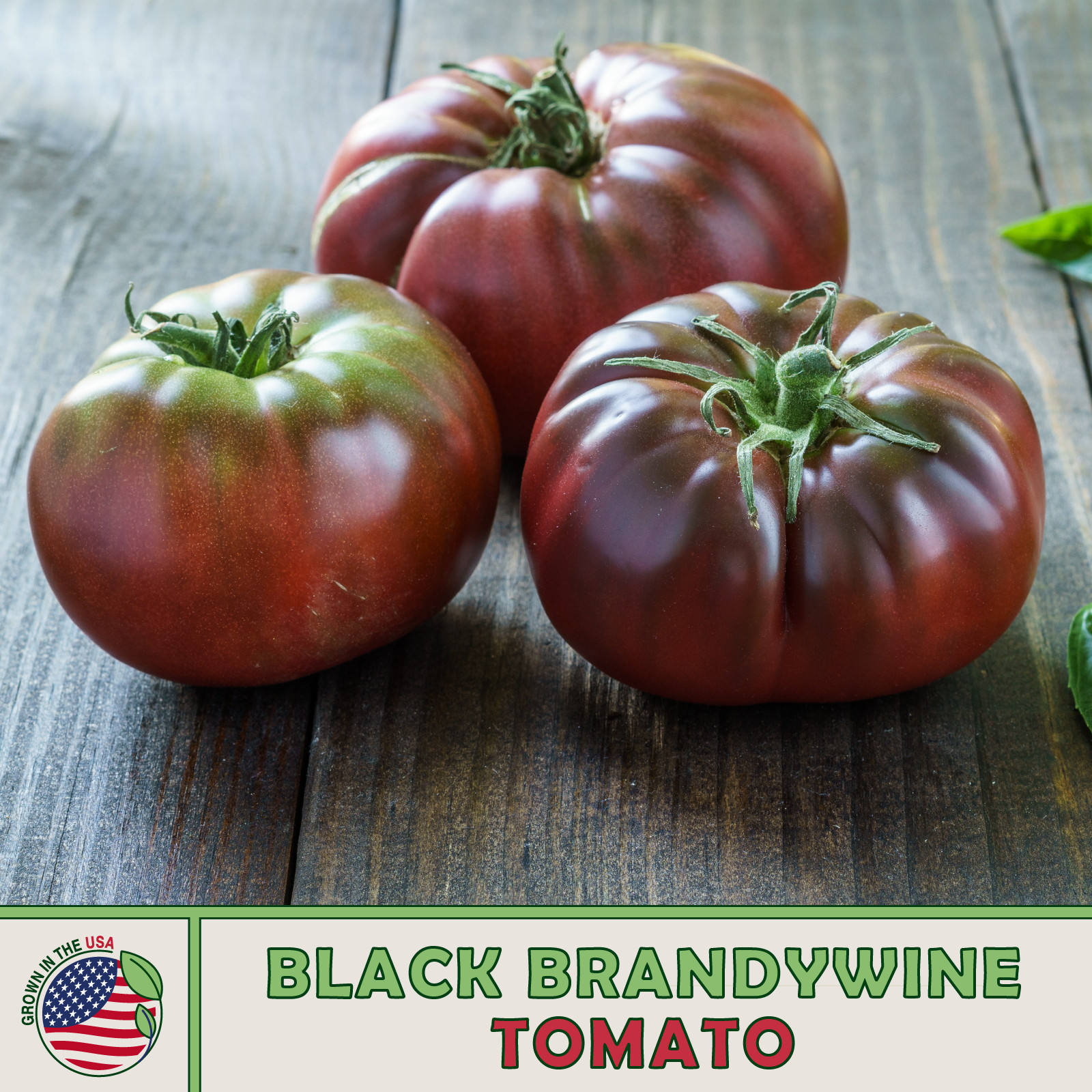 10 Black Brandywine Tomato Seeds, Heirloom, Non-GMO, Genuine USA