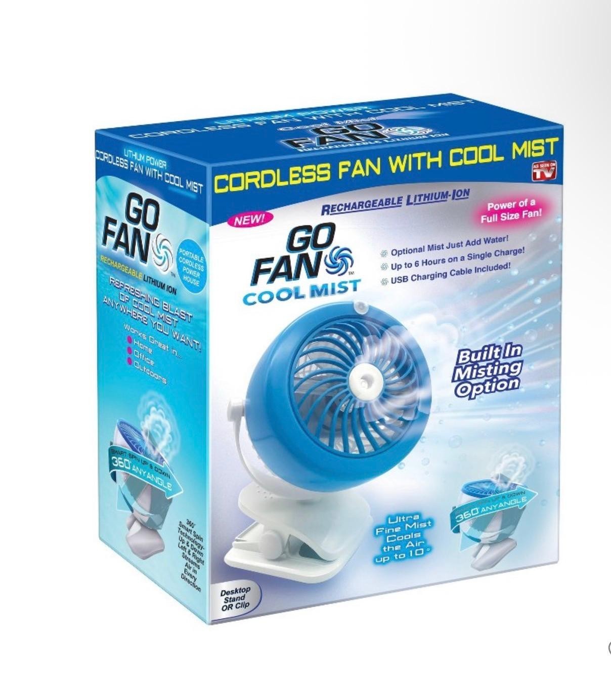Go Fan Cool Mist W/ Built In Misting Option! (limited)