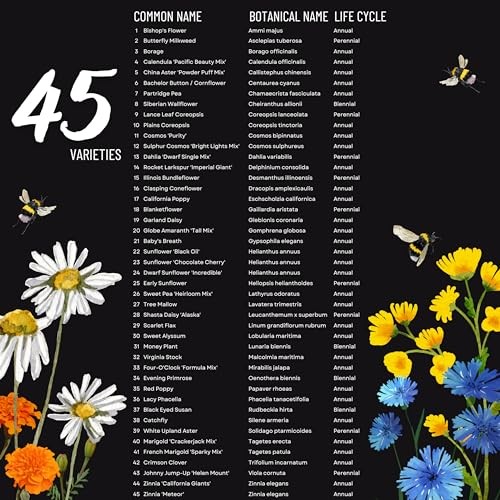 Package of 100,000 Wildflower Seeds – Save The Bees Wild Flower Seeds