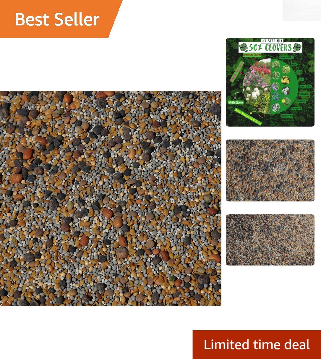 Natural No-Till ½-lb Seed Mix – Foster Beneficial Mycorrhizal Fungi Growth