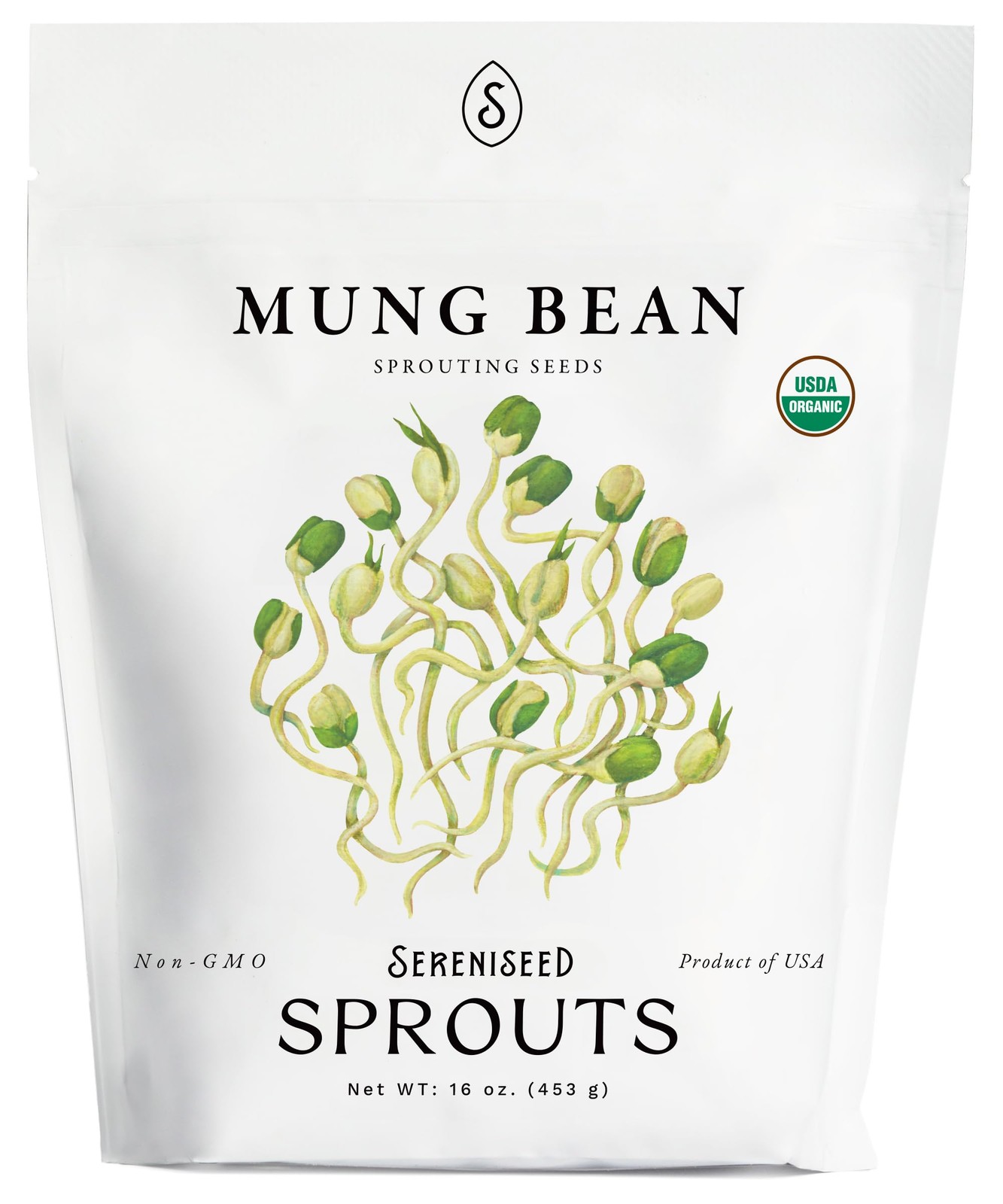 Organic Mung Bean Sprout Seeds 16 oz – NonGMO, Heirloom Seeds for Sprouting a…